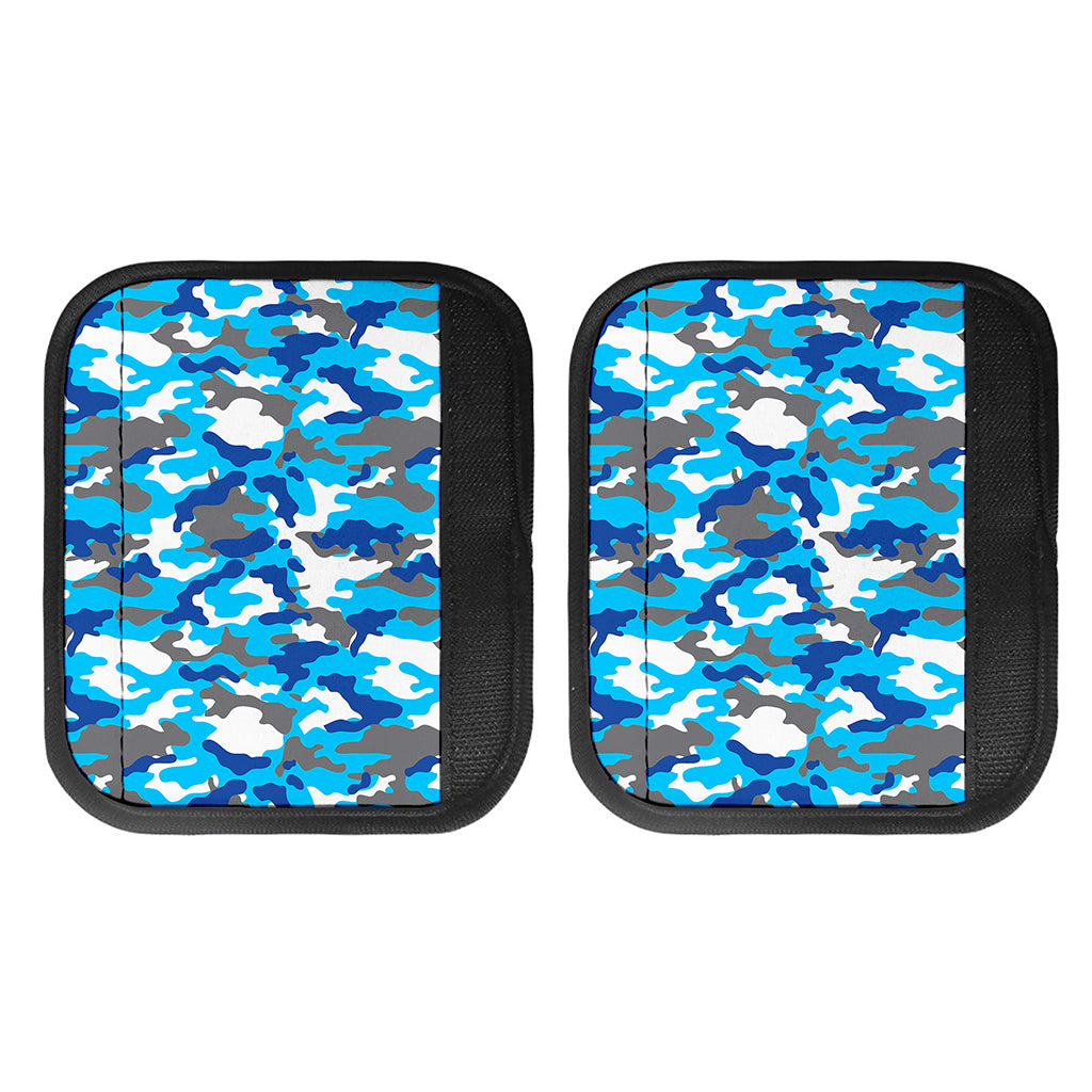 Blue Snow Camouflage Print Handle Covers