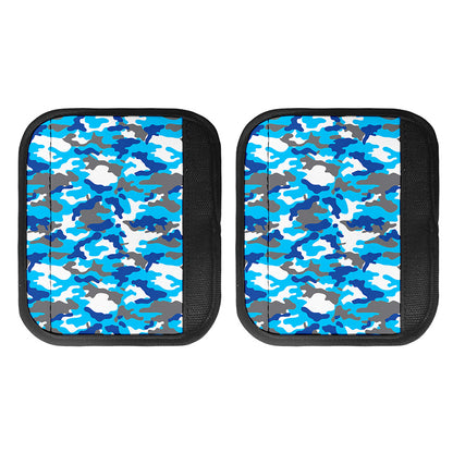 Blue Snow Camouflage Print Handle Covers