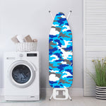 Blue Snow Camouflage Print Ironing Board Cover