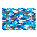 Blue Snow Camouflage Print Placemat