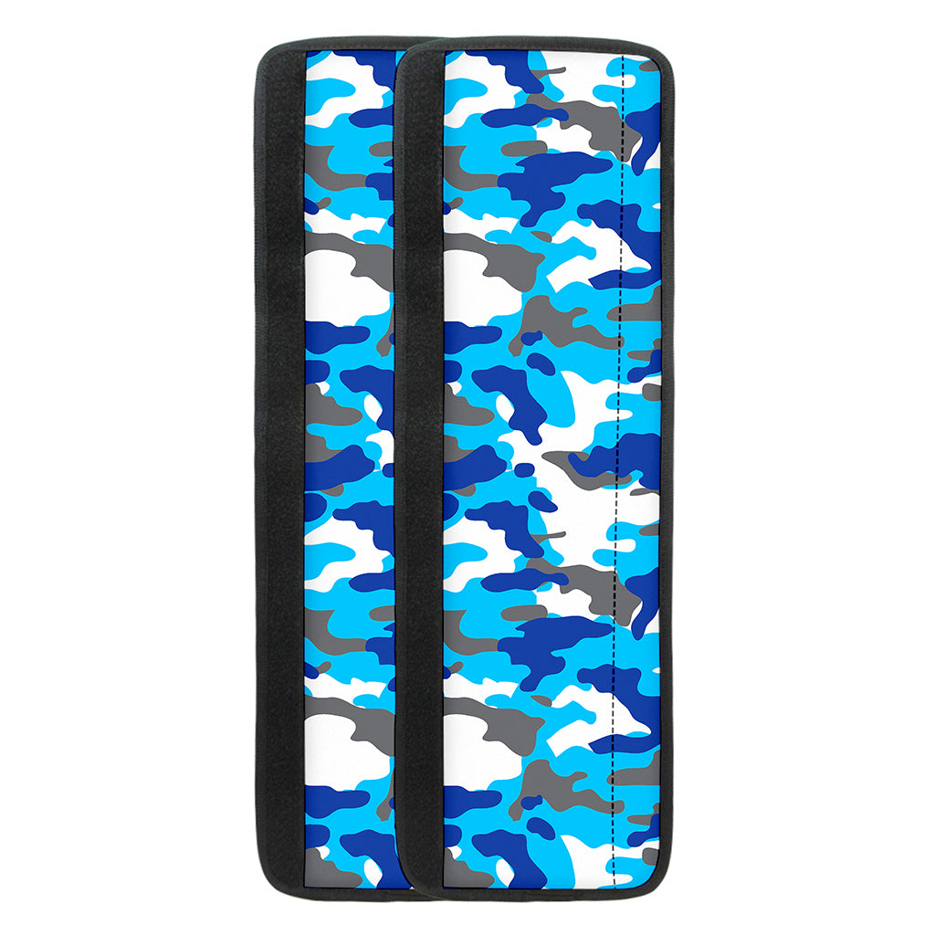 Blue Snow Camouflage Print Refrigerator Handle Covers