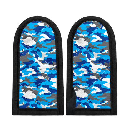Blue Snow Camouflage Print Skillet Handle Cover
