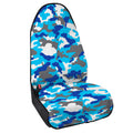 Blue Snow Camouflage Print Waterproof Car Seat Cover