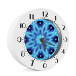 Blue Snowflake Kaleidoscope Print Alarm Clock