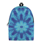 Blue Snowflake Kaleidoscope Print Backpack