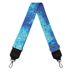 Blue Snowflake Kaleidoscope Print Bag Strap