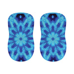 Blue Snowflake Kaleidoscope Print Bar Stool Covers