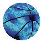 Blue Snowflake Kaleidoscope Print Basketball