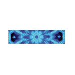 Blue Snowflake Kaleidoscope Print Bed Runner