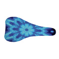 Blue Snowflake Kaleidoscope Print Bicycle Seat Cover