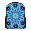 Blue Snowflake Kaleidoscope Print Casual Backpack
