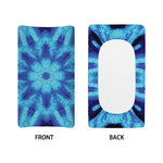 Blue Snowflake Kaleidoscope Print Changing Pad Cover