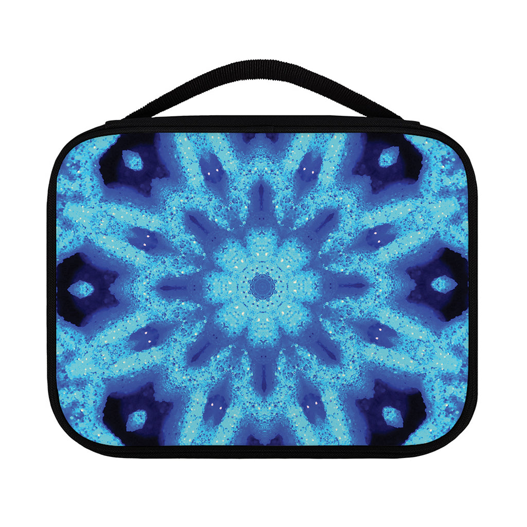 Blue Snowflake Kaleidoscope Print Classic Bible Case