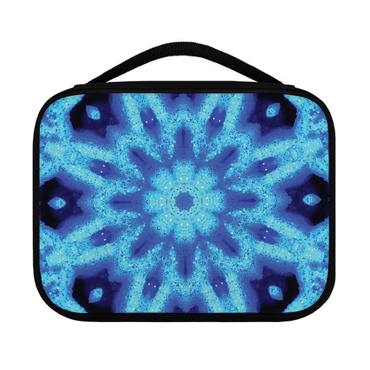 Blue Snowflake Kaleidoscope Print Classic Bible Case