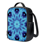 Blue Snowflake Kaleidoscope Print Crossbody Lunch Bag