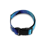 Blue Snowflake Kaleidoscope Print Dog Collar