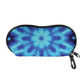 Blue Snowflake Kaleidoscope Print Glasses Case