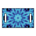 Blue Snowflake Kaleidoscope Print Golf Cart Seat Cover