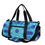 Blue Snowflake Kaleidoscope Print Gym Bag