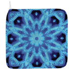 Blue Snowflake Kaleidoscope Print Hand Towel