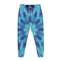 Blue Snowflake Kaleidoscope Print Jogger Pants