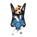 Blue Snowflake Kaleidoscope Print Pet Carrier Backpack
