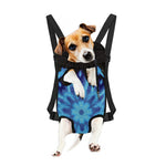 Blue Snowflake Kaleidoscope Print Pet Carrier Backpack