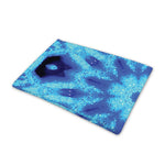 Blue Snowflake Kaleidoscope Print Pet Cooling Mat Cover