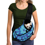 Blue Snowflake Kaleidoscope Print Pet Sling Carrier