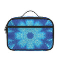 Blue Snowflake Kaleidoscope Print Portable Lunch Bag