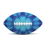 Blue Snowflake Kaleidoscope Print Rugby Ball
