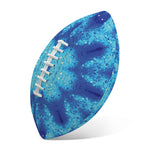 Blue Snowflake Kaleidoscope Print Rugby Ball