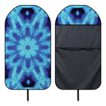 Blue Snowflake Kaleidoscope Print Waterproof Car Seat Cover