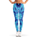 Blue Snowflake Kaleidoscope Print Women's Leggings
