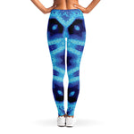 Blue Snowflake Kaleidoscope Print Women's Leggings