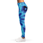 Blue Snowflake Kaleidoscope Print Women's Leggings