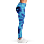 Blue Snowflake Kaleidoscope Print Women's Leggings