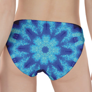 Blue Snowflake Kaleidoscope Print Women's Panties