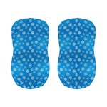 Blue Snowflake Pattern Print Bar Stool Covers