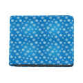 Blue Snowflake Pattern Print Bifold Wallet