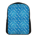 Blue Snowflake Pattern Print Casual Backpack