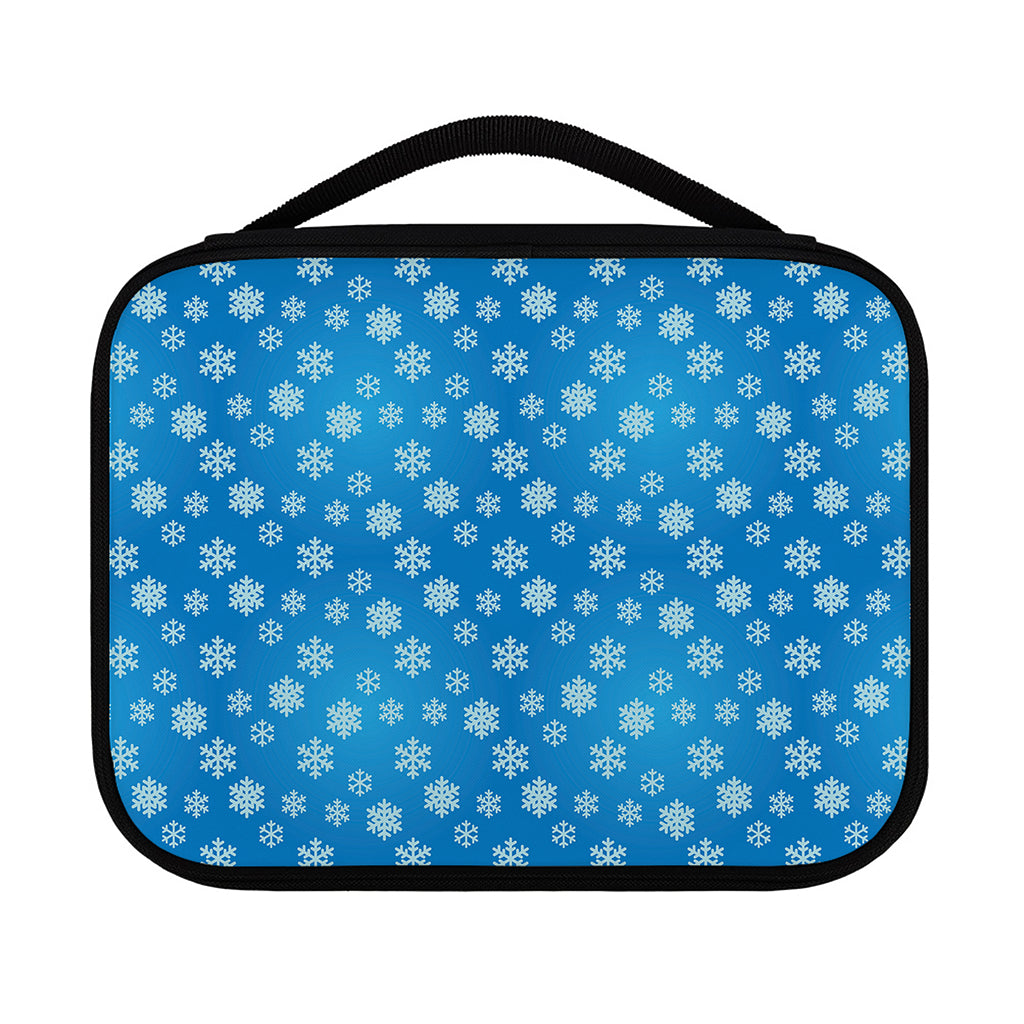 Blue Snowflake Pattern Print Classic Bible Case