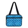 Blue Snowflake Pattern Print Double Strap Bible Bag