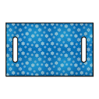 Blue Snowflake Pattern Print Golf Cart Seat Cover
