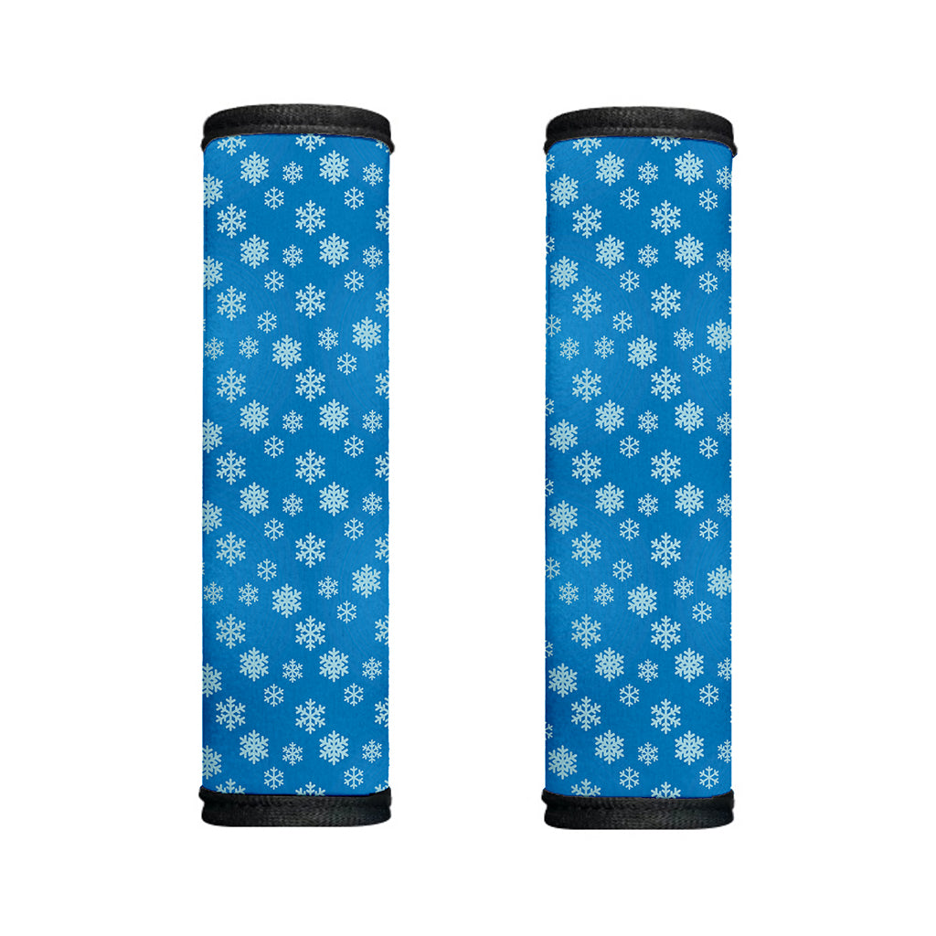 Blue Snowflake Pattern Print Handle Covers