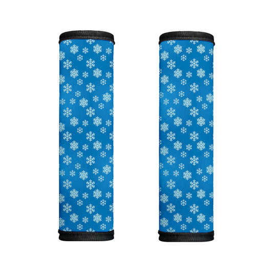 Blue Snowflake Pattern Print Handle Covers