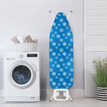 Blue Snowflake Pattern Print Ironing Board Cover
