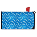 Blue Snowflake Pattern Print Mailbox Cover