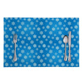 Blue Snowflake Pattern Print Placemat