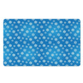 Blue Snowflake Pattern Print Polyester Doormat